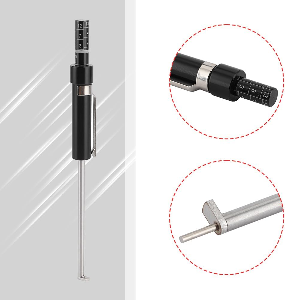 Brake Pad Thickness Gauge, Car Braking Pads Detection Pen Vehicle Brakes Service Pencil Time Saving Tester Measuring Tool Automotive Measurement for Auto Enthusiast Professional Mechanic image number 5