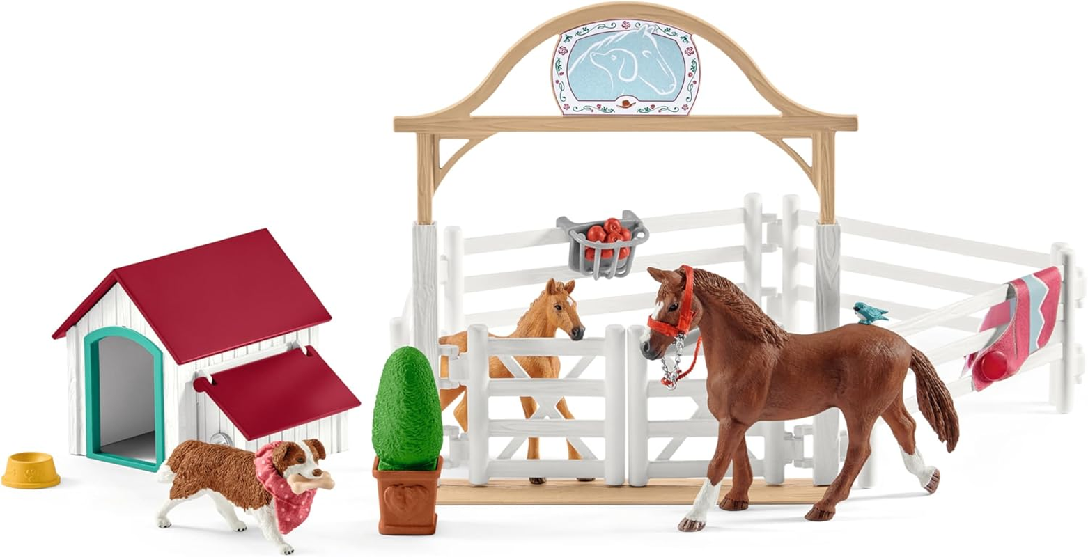 Schleich&reg; 42458 Horse Club Hannahs Guest Horses with Ruby , for Children from 5-12 Years, Horse Club Playset image number 4