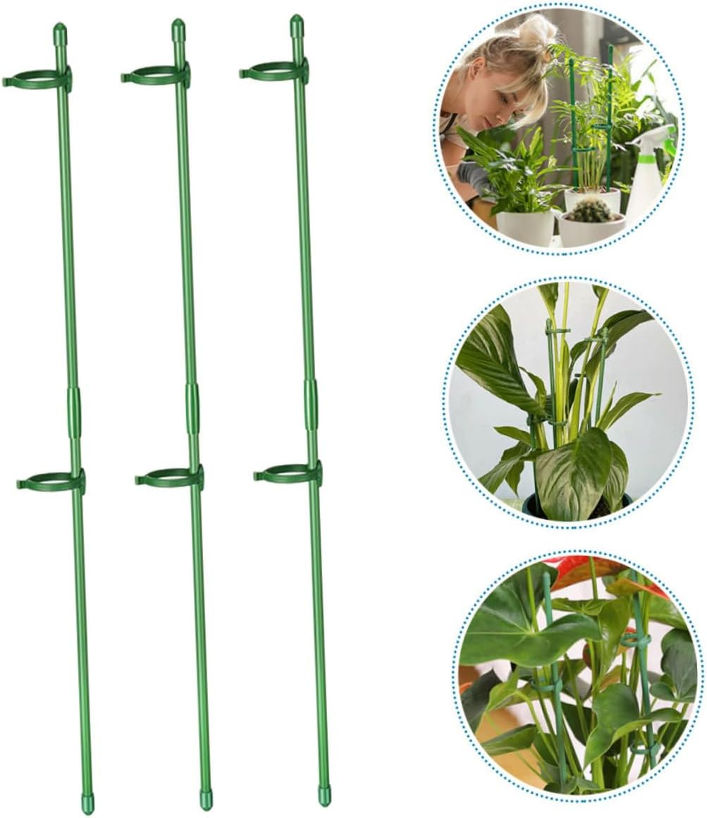 Plant Support Stakes for Garden Plants Flower Support Stakes Adjustable Clamps for Supporting in Outdoor Gardens image number 1