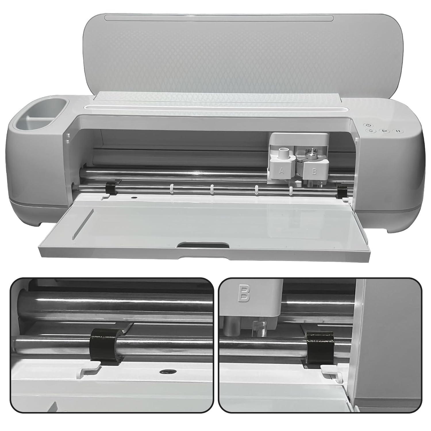 4-Pack Rubber Roller Replacement Compatible with Cricut Maker, Durable and Long-Lasting Accessories Compatible with Cricut Machine image number 4