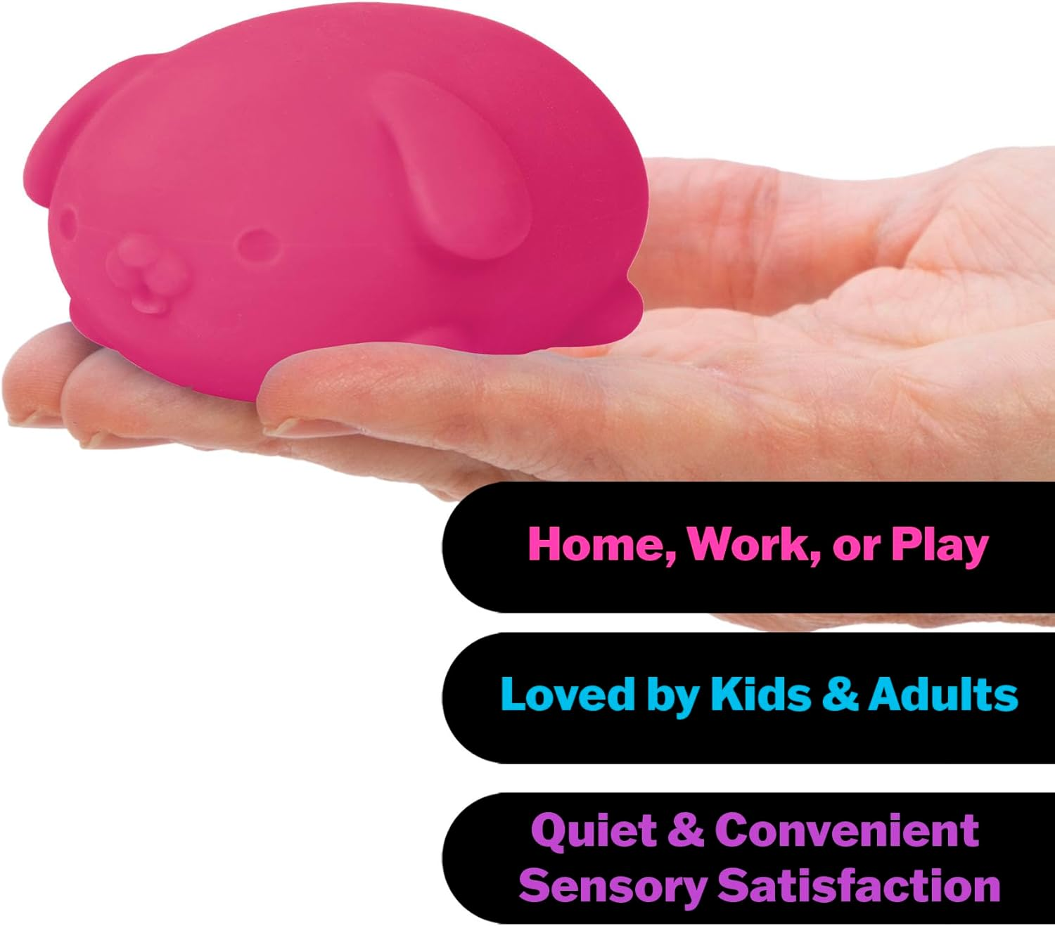 Needoh Funky Pup Stress Ball - Squishy, Flexible Stress Relief Toy, Assorted Neon Colours, Fun, Relaxing Fidget Toy for Kids & Adults, Ideal for Anxiety, Focus, and Stress Management image number 3
