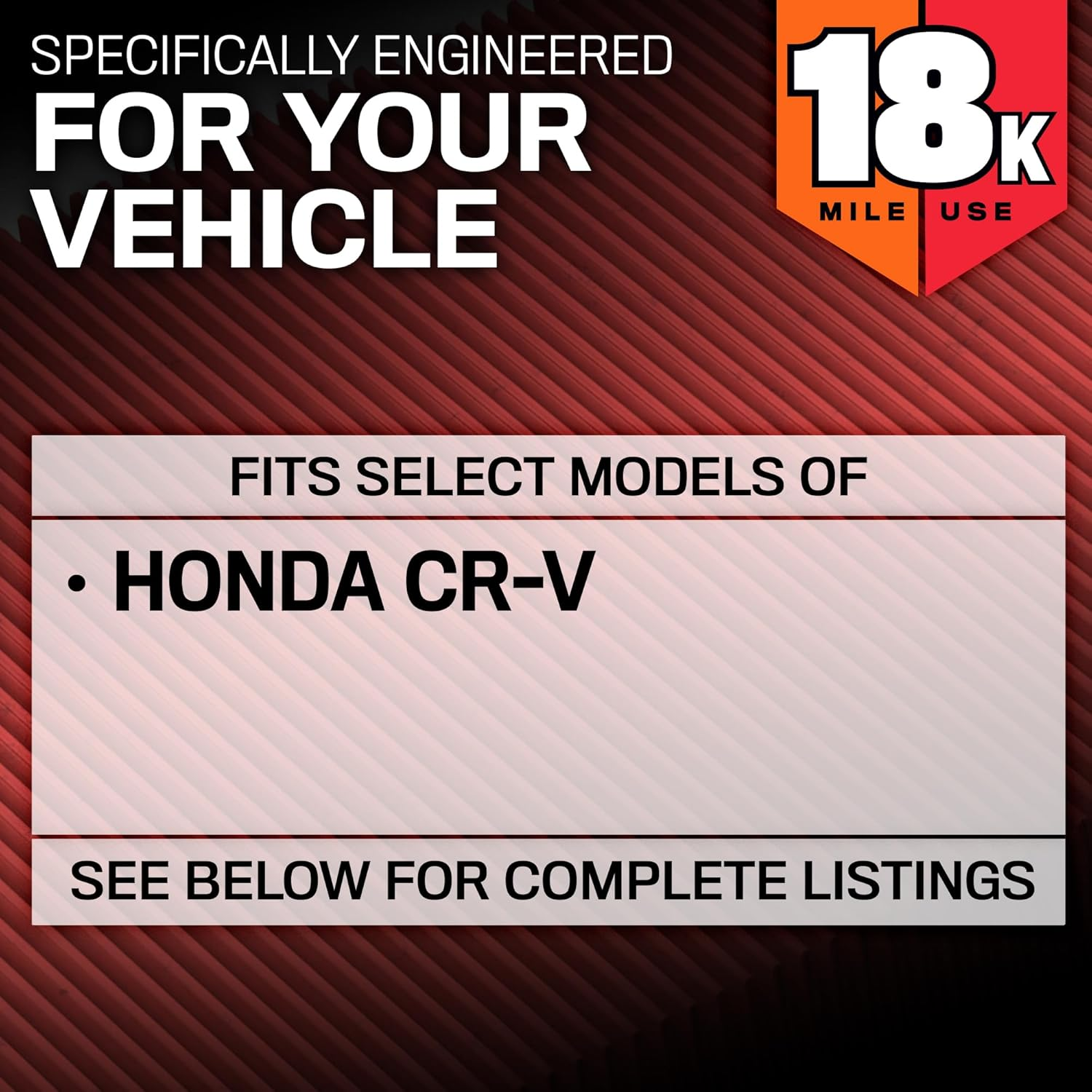 K&N Engine Air Filter: Long Life 18,000 Mile Replacement Air Filter: Compatible with 2012-2104 Honda CR-V L4 2.4L, KNA-2477 image number 2
