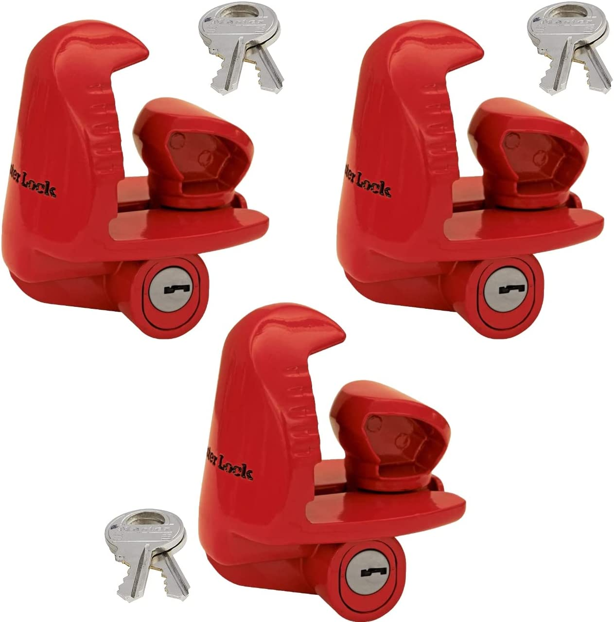 Master Lock - Universal Size Fits 1-7/8", 2", and 2-5/16" Couplers - Trailer Locks #389DAT image number 1