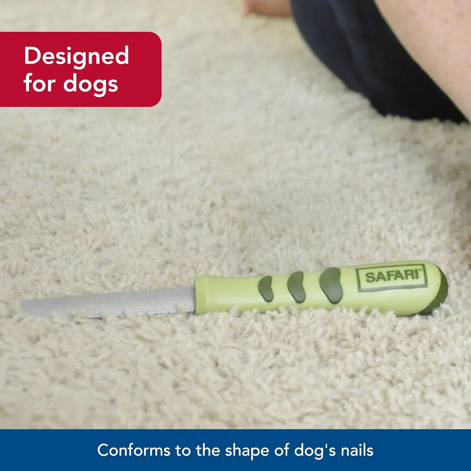 Coastal Pet Safari Dog Diamond Nail File - Diamond Finish for Smooth Nails - Removes Burs from Outdoor & Indoor Dogs - One Size