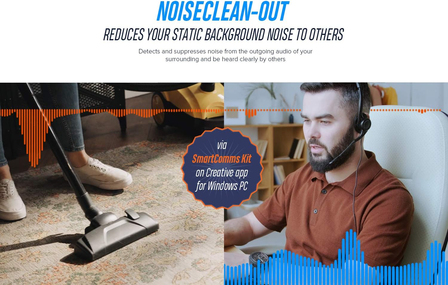 Creative Sound Blaster Play! 4 Hi-Res External USB-C DAC and Sound Adapter Ft. Voicedetect Auto Mic Mute/Unmute, Two-Way Noise Cancellation, Bass Boost/Dynamic Eqs, for Video Calls on Windows PC image number 3