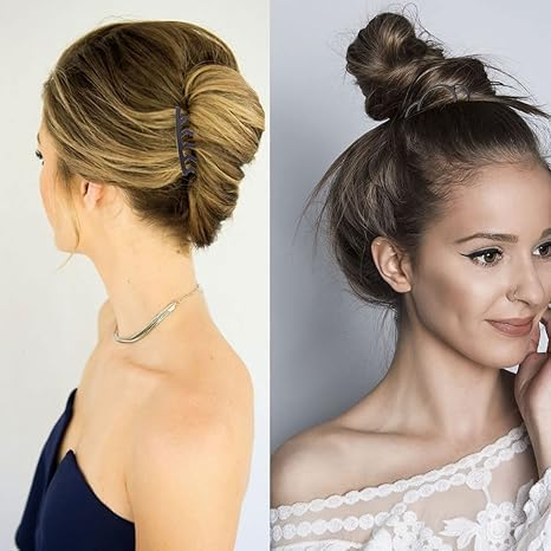 8-Piece Side Combs, French Twist Combs, Hair Forks, Pins & Sticks for Updos, Vintage Hairstyles, Hair Accessories for Women, Metal image number 3