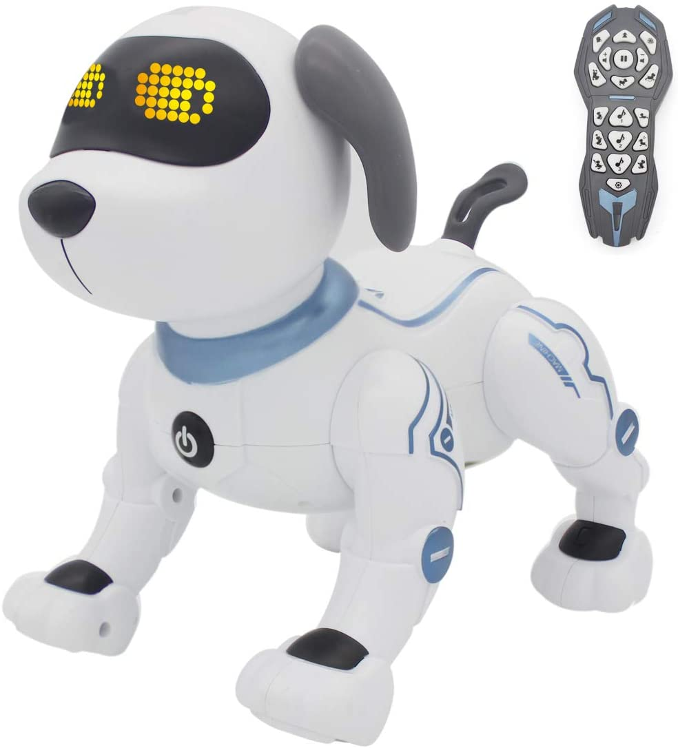 Fisca Remote Control Dog, RC Robotic Stunt Puppy Toys Handstand Push-Up Electronic Pets Dancing Programmable Robot with Sound for Kids Boys and Girls Age 6, 7, 8, 9, 10 Year Old image number 6