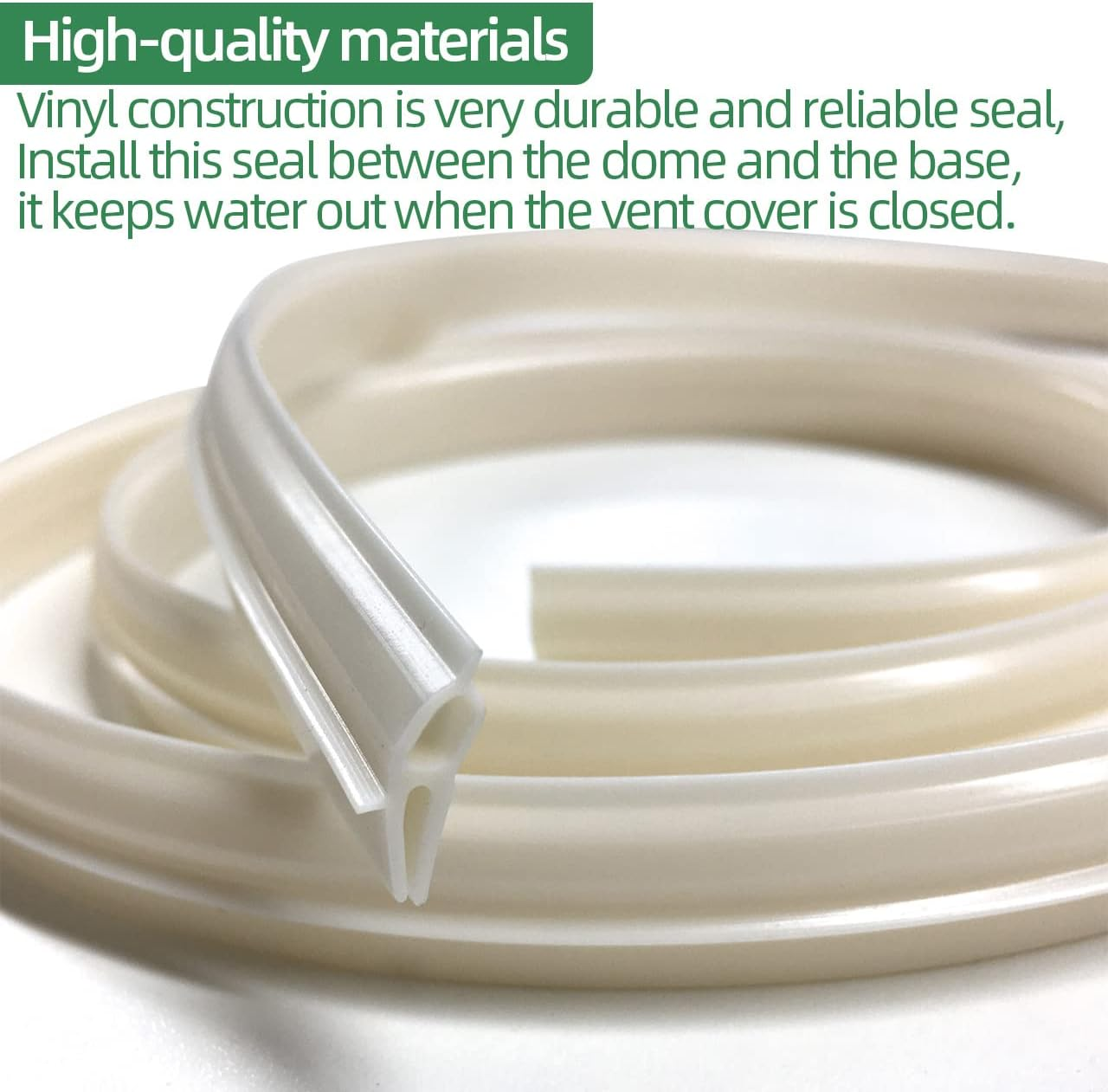 Camco RV Roof Vent Seal Kit - Vinyl Seal, 51" - Replacement for Camco, Ventline and Hengs (2 Pcs) image number 6