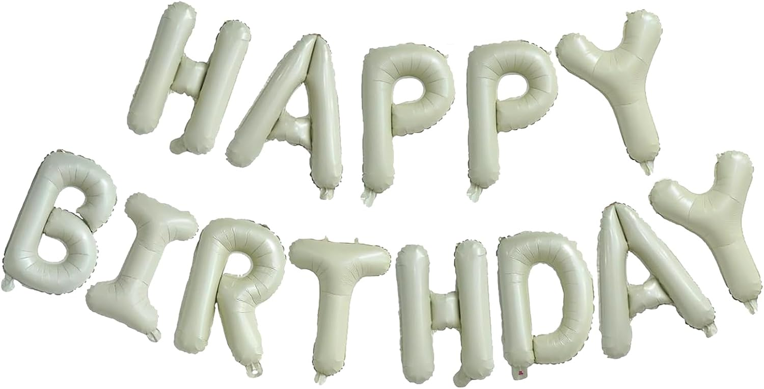 Happy Birthday Orange Aluminum Foil Letters Balloons 16 Inch Aluminum Foil Banner Balloons for Birthday Party Decorations Supplies