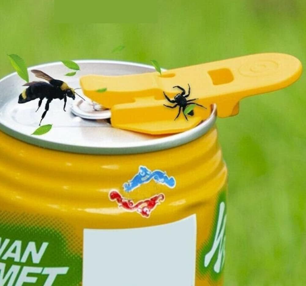 Tongke Manual Can Opener 6 Pcs Colorful Easy Reusable Can Opener Beverage Can Cover Shields Tab for Pop Coke Beer Soda Drink image number 1