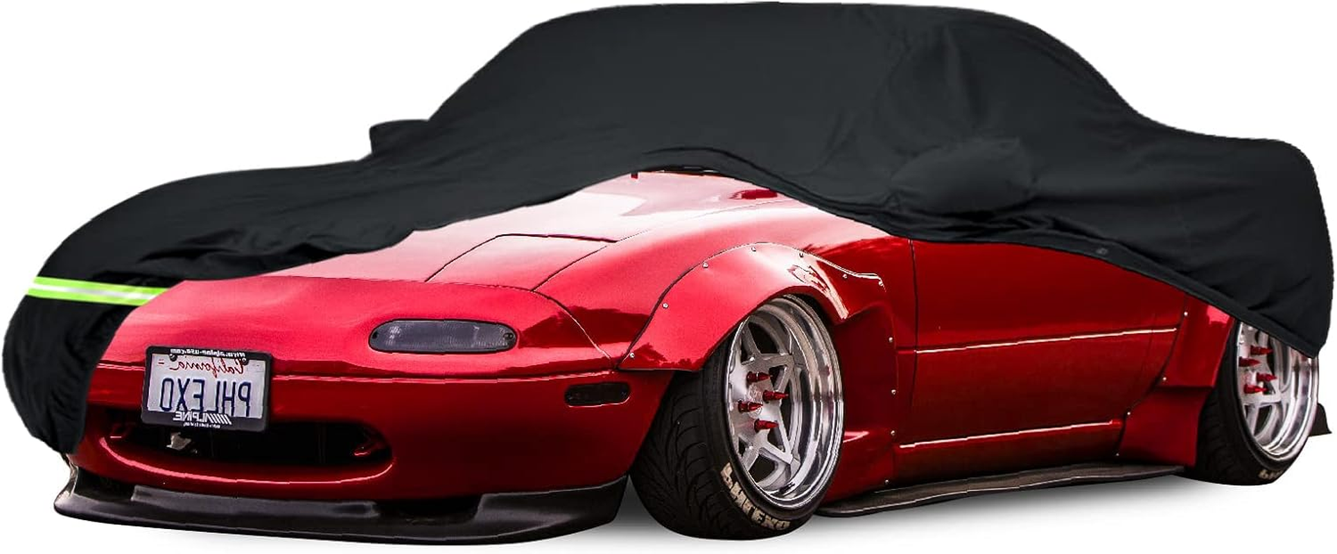 YIXIN Waterproof Car Cover Cover for 2005-2026 Honda Odyssey Minivan 190T Custom Fits 100% Water Resistant Wind Belt and Single Door Zipper, up to 205" L (Black-For Honda Odyssey)