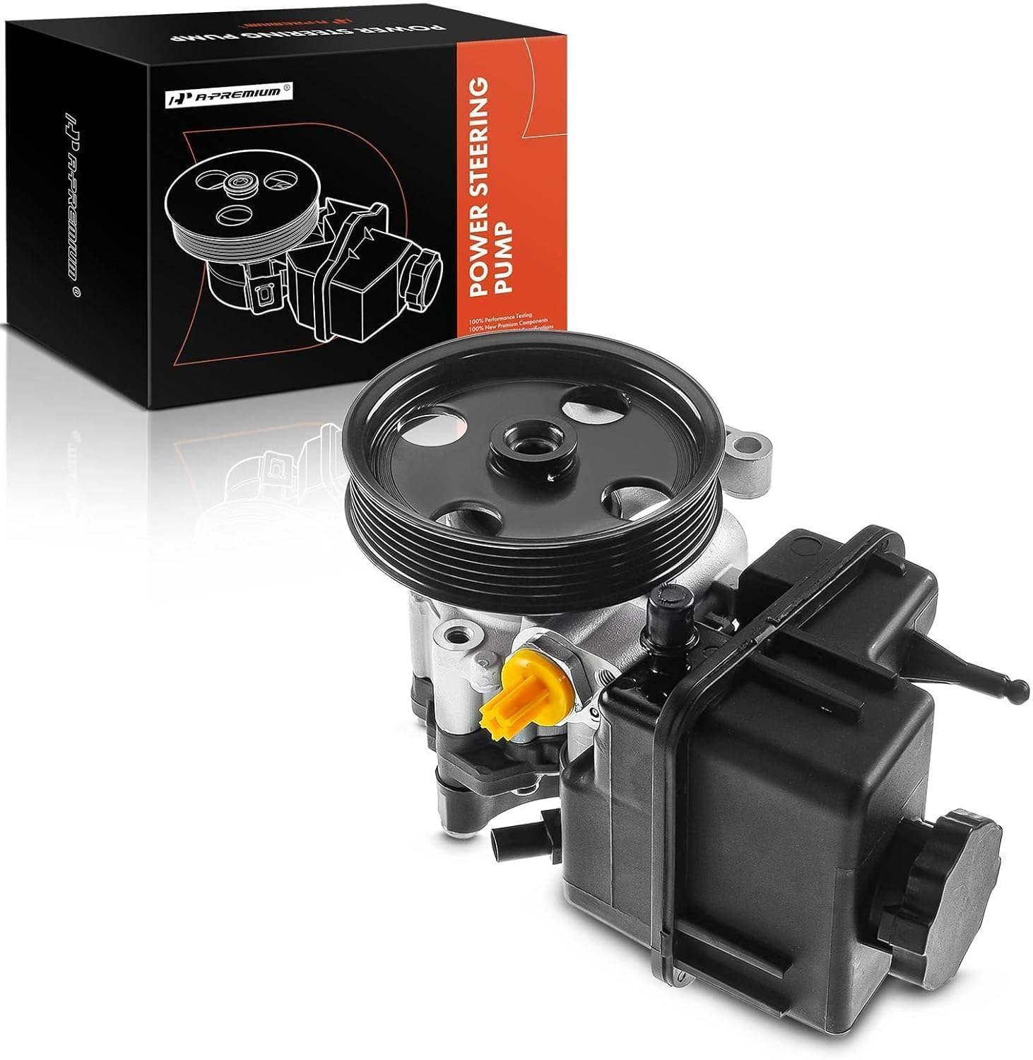 A-Premium Power Steering Pump, with Reservoir & Pulley, Compatible with Mercedes-Benz Sprinter 2500/3500 2014-2017 & Freightliner Sprinter 2500/3500 2014-2017, L4 2.1L Diesel image number 5