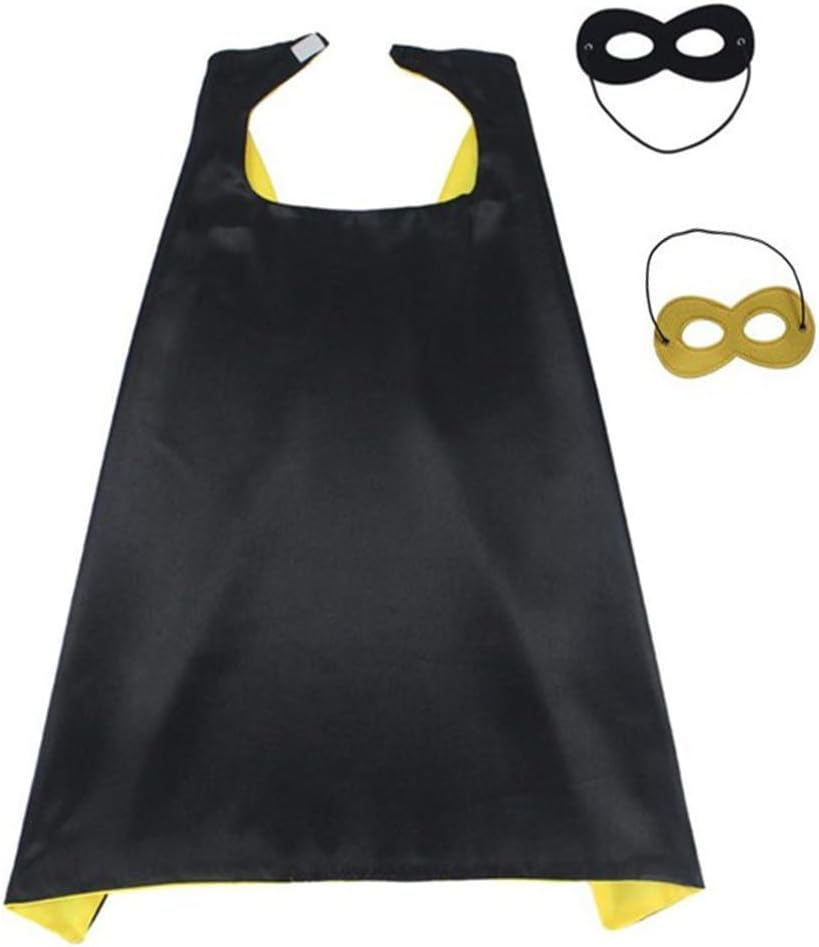 Hero Capes and Mask for Kids Role Playing Halloween Costumes Birthday Party Dress Up