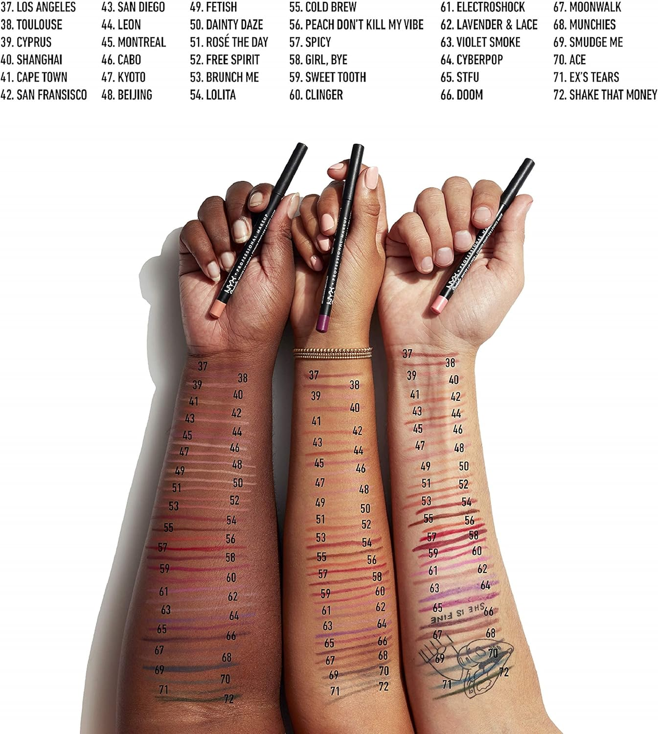 NYX PROFESSIONAL MAKEUP Suede Matte Lip Liner, Vegan Formula - Cape Town (Nude Sand) image number 5