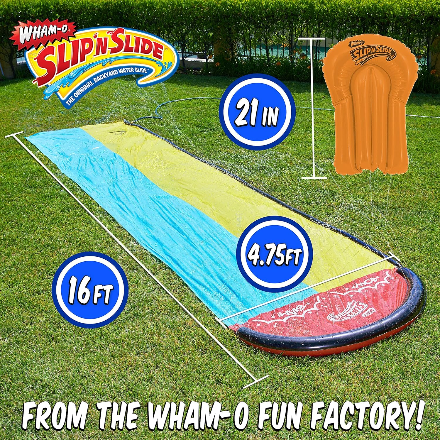 Wham-O Slip N Slide Wave Rider Double with 2 Slide Boogies image number 6