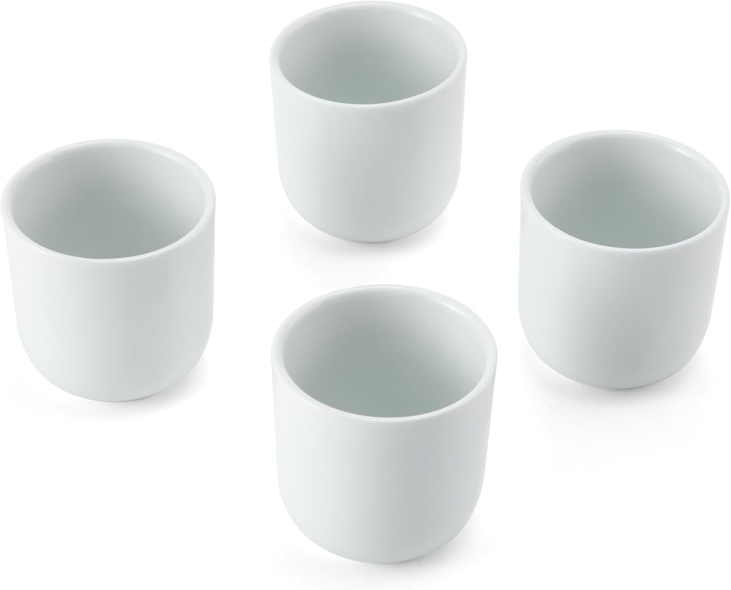 Mikasa Porcelain Egg Cup Set - White, 5Cm (4 Pieces) | Elegant Egg Holder for Soft-Boiled Eggs and Appetizers | Dishwasher Safe Porcelain Egg Cups for Everyday | Serve in Style for Every Occasion image number 1