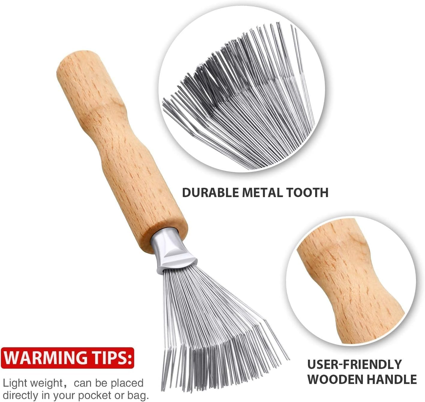 Hair Brush Cleaning Tool, WADY 2Pcs Hair Brush Cleaner, Comb Cleaning Brush Comb Cleaner Brush Hair Brush Cleaner Mini Hair Brush Remover Used to Remove Hair Dust at Home for Home and Salon Use