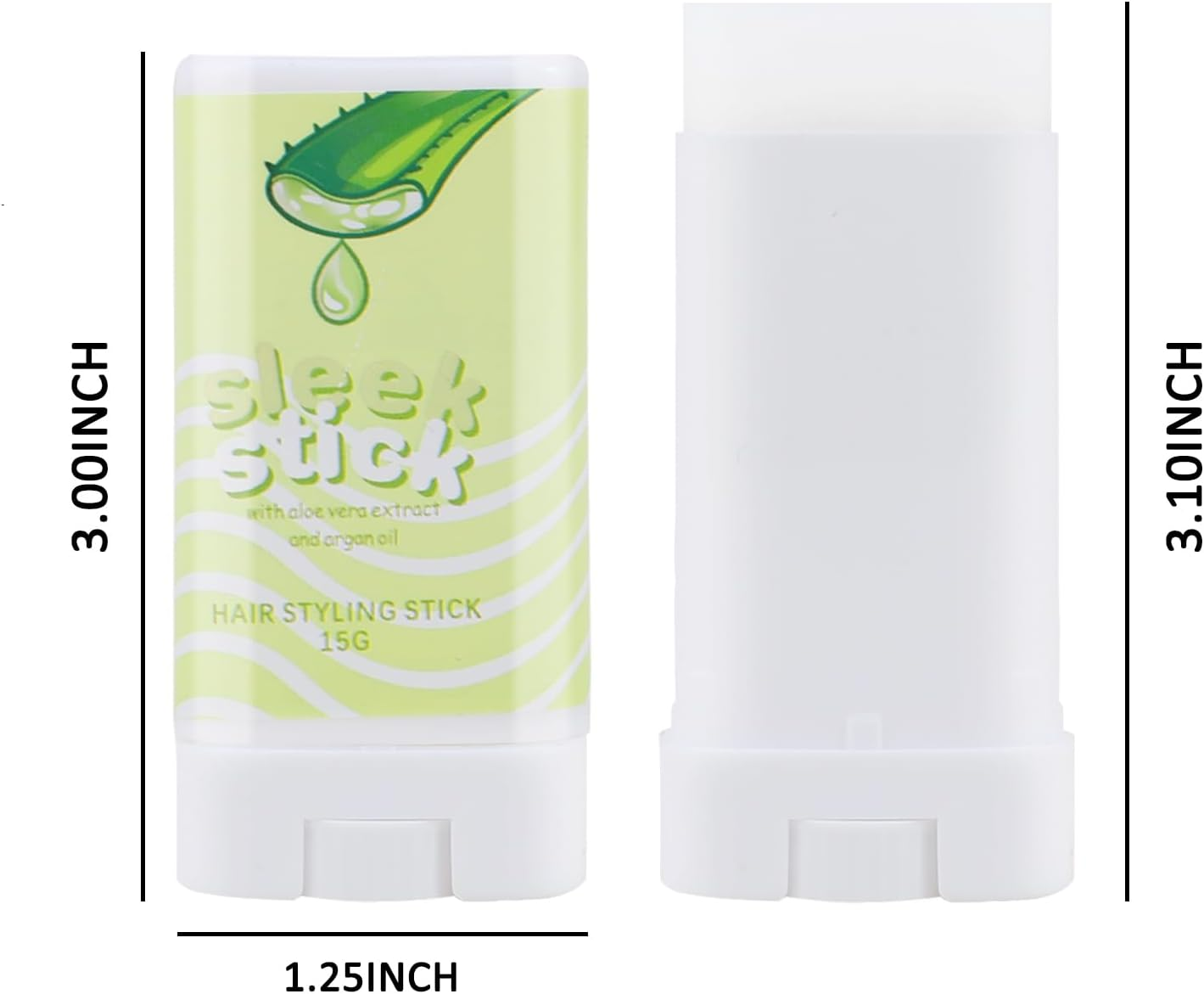 Boobeen Hair Wax Stick, Slick Stick Gel Non-Greasy, Tamer for Flyaways, Edge and Wigs, Temporary Styling Product, Strong Hold image number 5