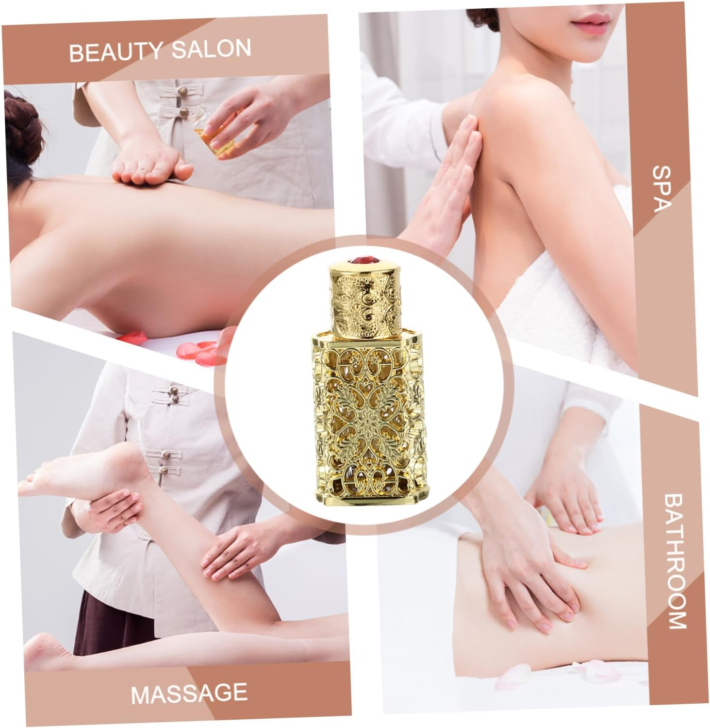 3Pcs 3Ml Perfume Atomizer Essential Oil Bottle Decorative Spray Bottle Metal Glass Travel Size image number 4