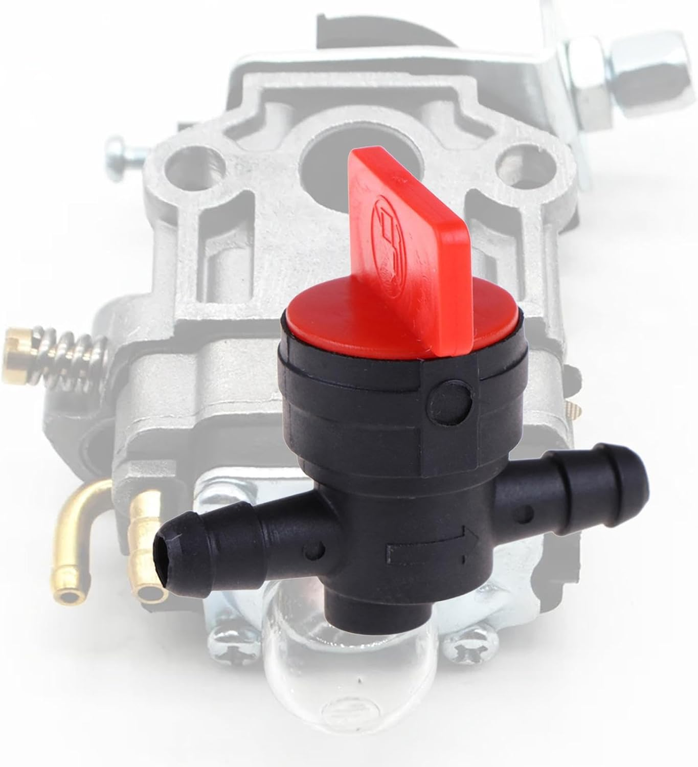 Generic 1/4" Inline Petcock Fuel Shutoff Valve, Fuel Shutoff Valve Assembly, Petcock Fuel Shutoff Valve for Lawn Mower, image number 6