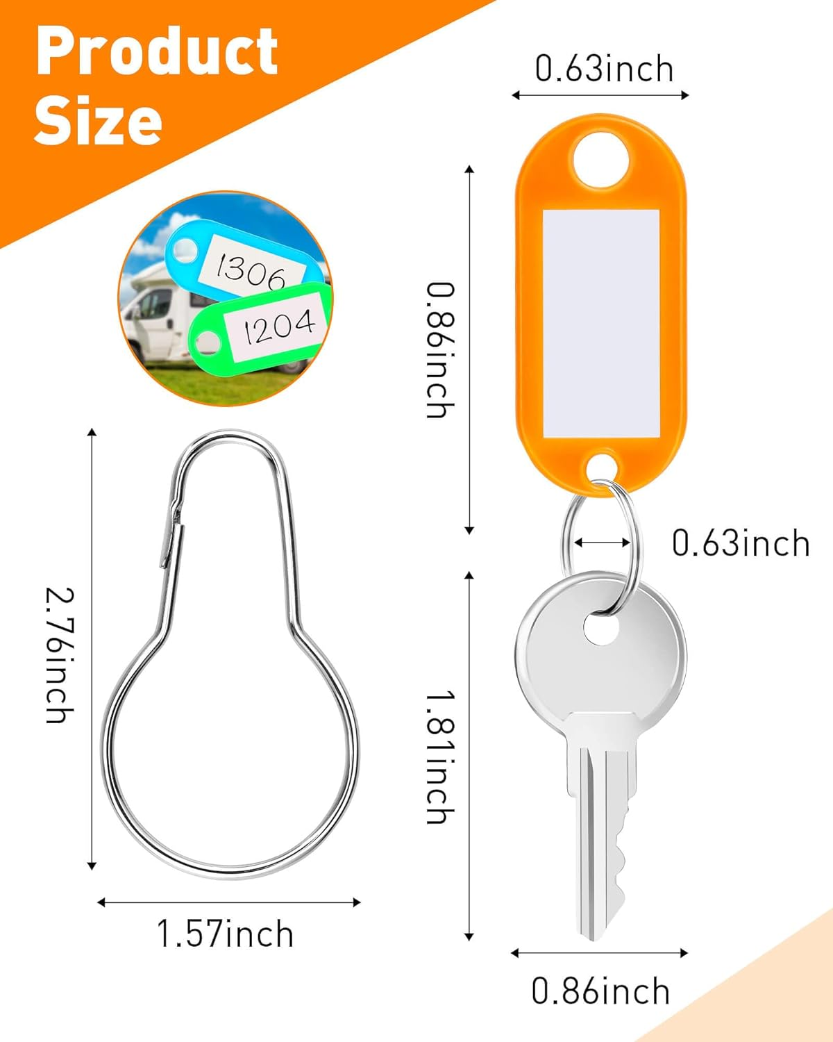 CH751 Key, RV Keys, RV Replacement Keys for RV Campers Storage Cabinets, Universal Key Pack of 4