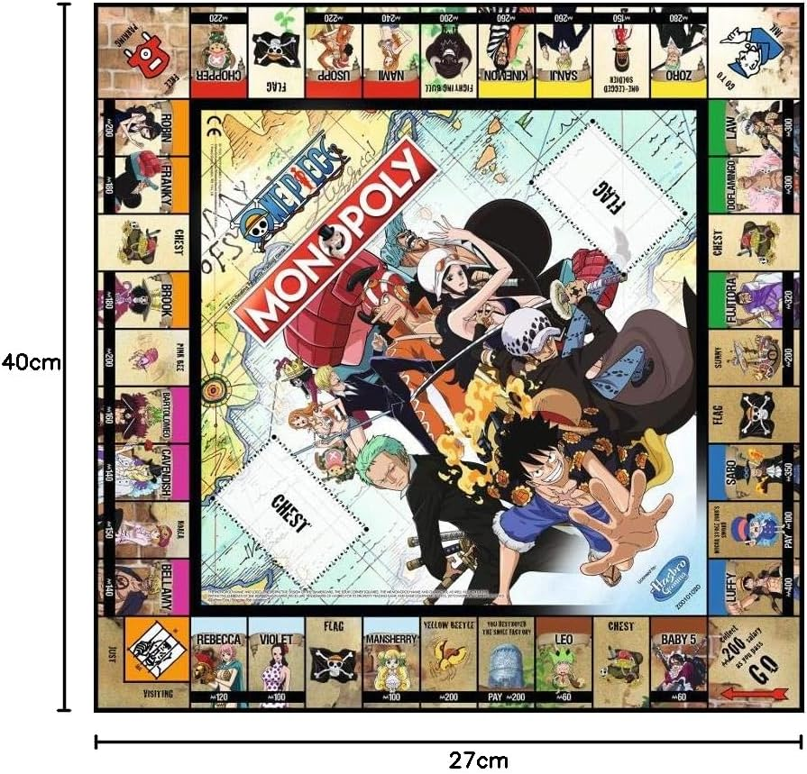 Winning Moves Monopoly One Piece Edition - Popular Board Game One Piece - Strategy Board Game with Family & Friends! - 2-6 Players Aged 12+ - Rick  Morty image number 6