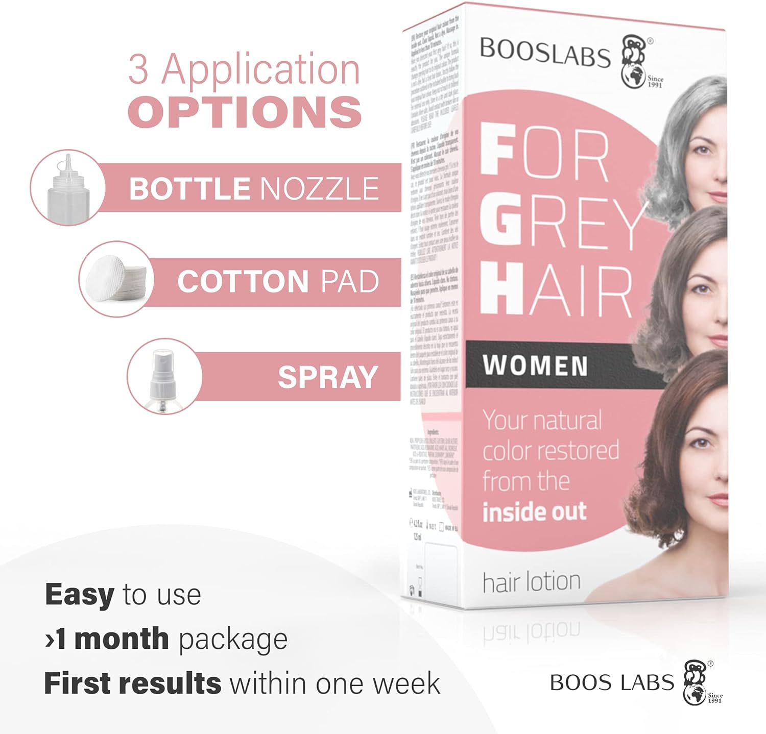 For Grey Hair for Women against Grey Hair, Healthy Alternative to Hair Dye, Hair Root Touch Up, Enzymatic Hair Product image number 5