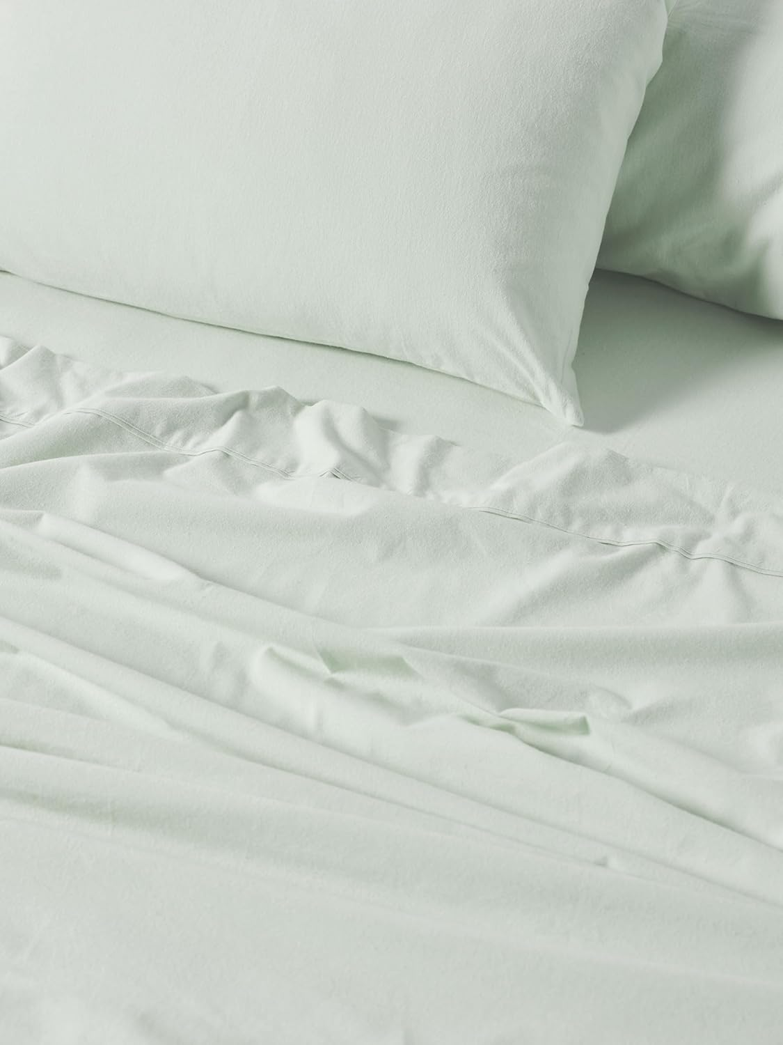 Linen House Flannelette Mist Plain-Dyed King Bed Sheet Set image number 5
