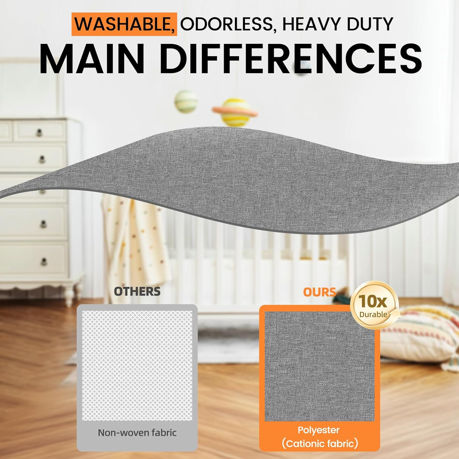 Sock Underwear Organizer Dividers,Dresser Closet Organizers and Storage Boxes for Organizing Socks, Underwear, Ties,Foldable Bed Sheets Set Organizers and Storage(King & Queen Size) (Gray-2) image number 6