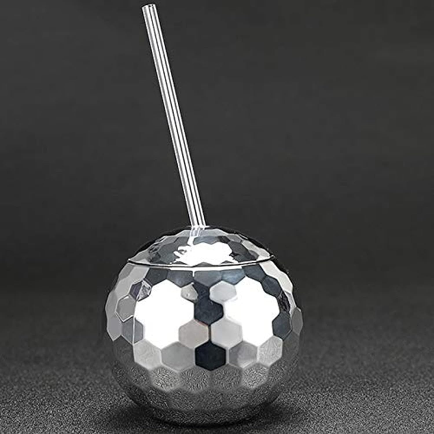 4 Disco Ball Cup Glitter Flash Ball Cocktail Cup Tea Bottle Supplies for Drinking Beverage C image number 2