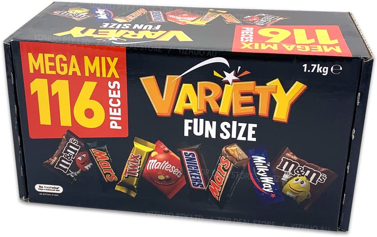 Mars Variety Mix Box 116 Pieces Party Chocolate Snickers M M Twix Maltesers