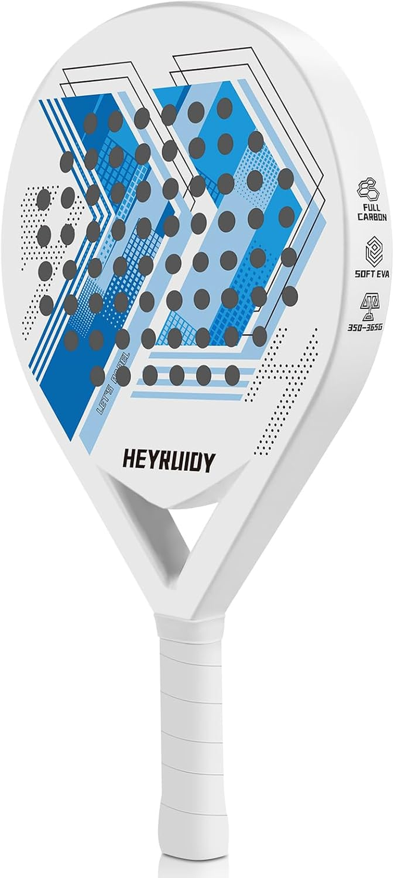 Paddel Racquet with Cover Bag, Carbon Fiber Full Carbon Soft EVA Core Paddle Tennis Racket Beginner Intermediate for Men and Woman image number 6