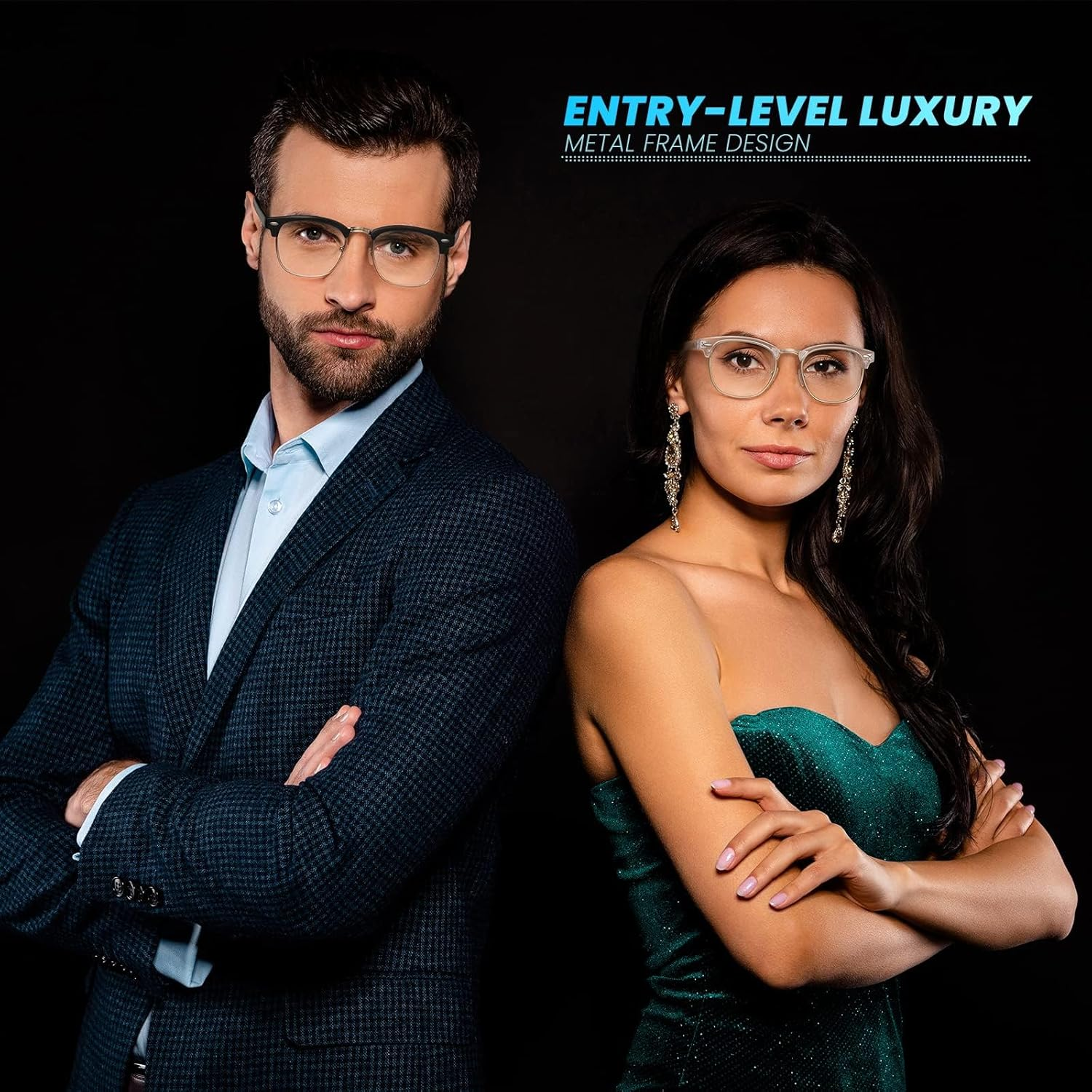 Racico Computer Blue Light Blocking Glasses 3 Pack Blue Light Glasses Men Women, anti Blu-Ray Clear Gaming Glasses Lenses