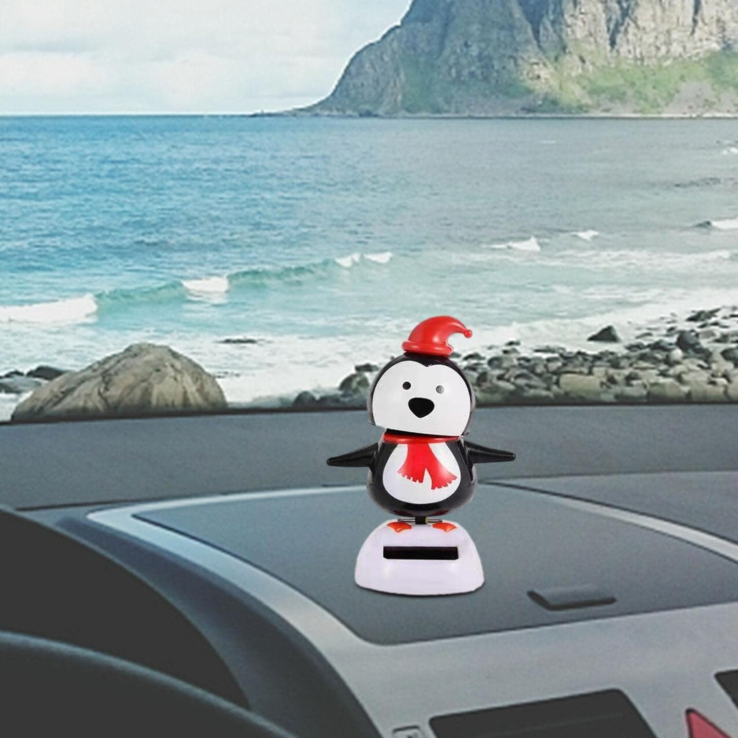 Solar Powered Dancing Toys - 1/4 Swing Figurines Toys for Car Dashboard Decorations, Figures Elk Santa Snowman Figure Solar Toys for Home Car Window Ornaments image number 6