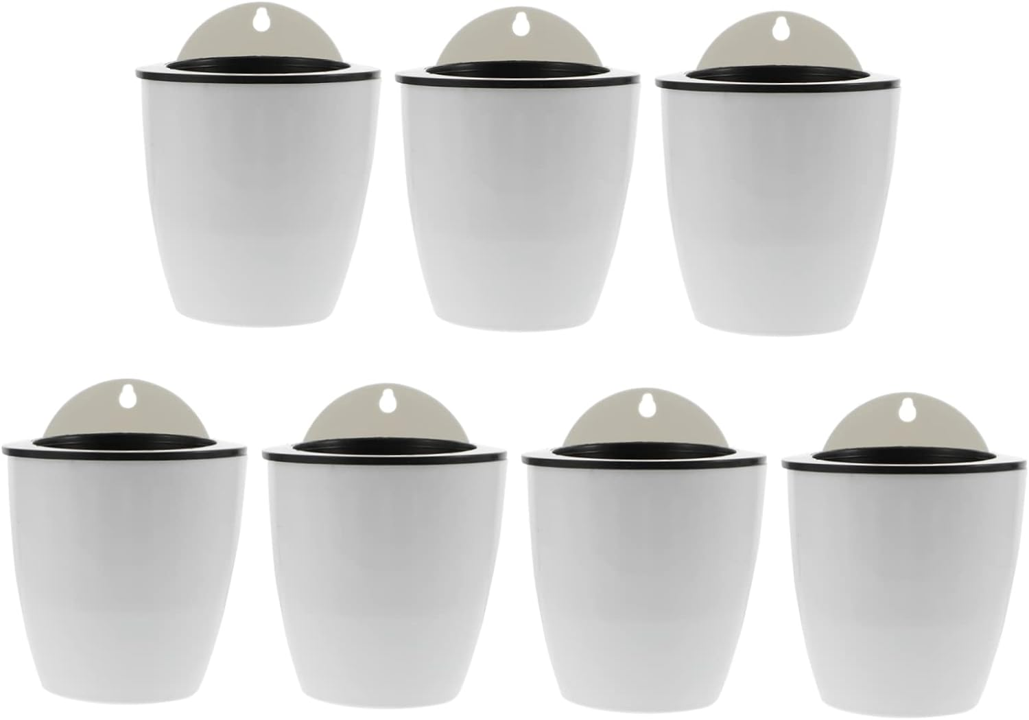 7Pcs Indoor Self Watering Planter Pots Hanging Plant Pot for Succulents Ideal for Indoor Plants Self Watering System for Home Decor