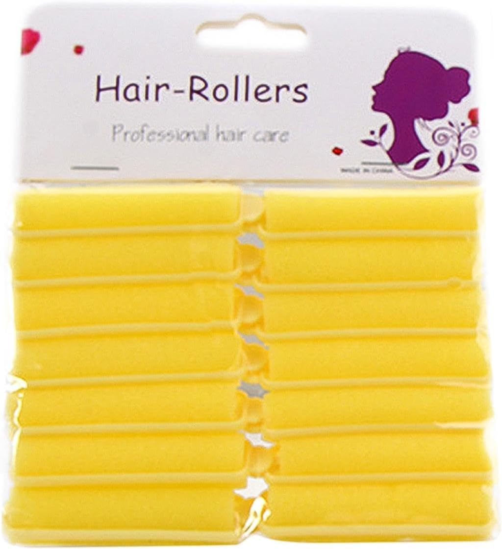 Sponge Hair Rollers - Pack of 14 Foam Sponge Curlers | Foam Curlers 1.5 Cm | Hair Rollers Foam Sponge Hair Rollers No Damage for Women and Children image number 6