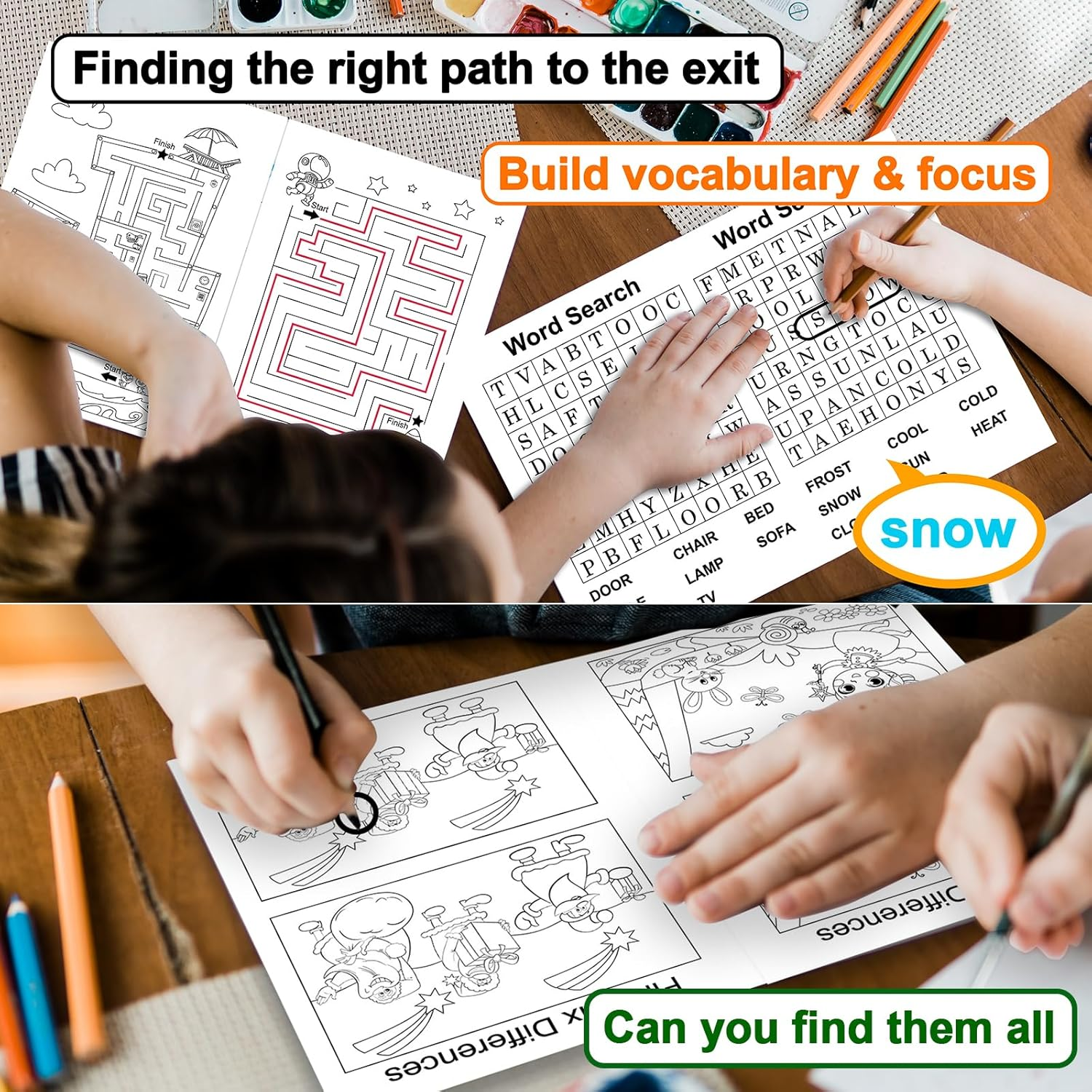 20 Pack Activity Books for Kids Ages 4-8,8-12. Bulk Coloring Books for Kids Party Favours, Small Activity Books for Birthday Classroom Gifts Goodie Bag Stuffers image number 4