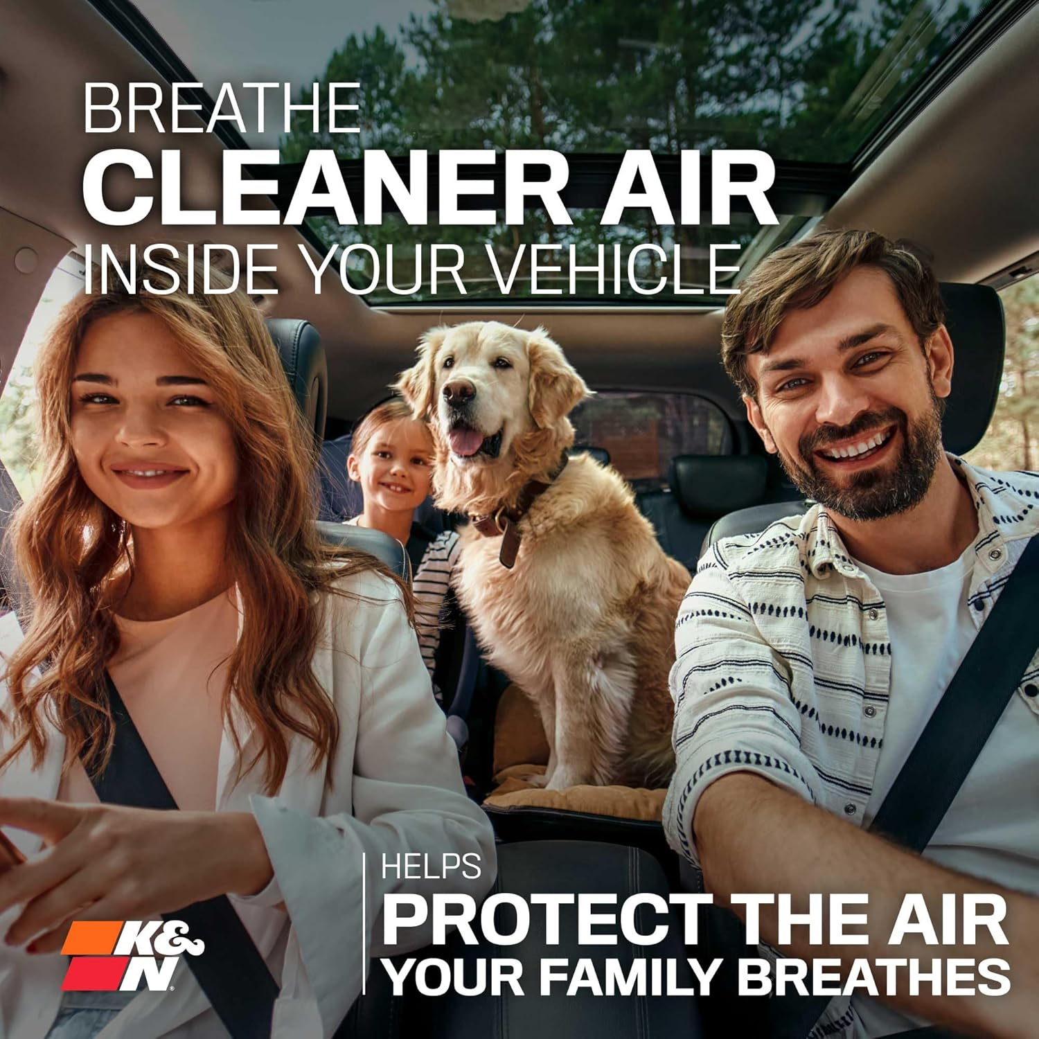 K&N VF2078 Cabin Air Filter for Ford Models