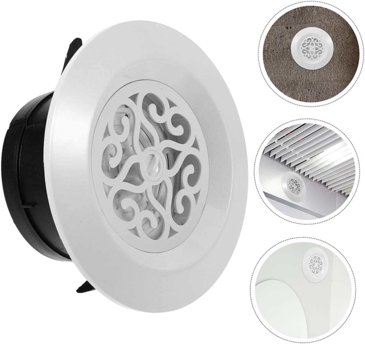 Round Soffit Vent Cover for Air Conditioner Airflow Diffuser for Living Room Sleek Design Easy Installation Construction image number 5