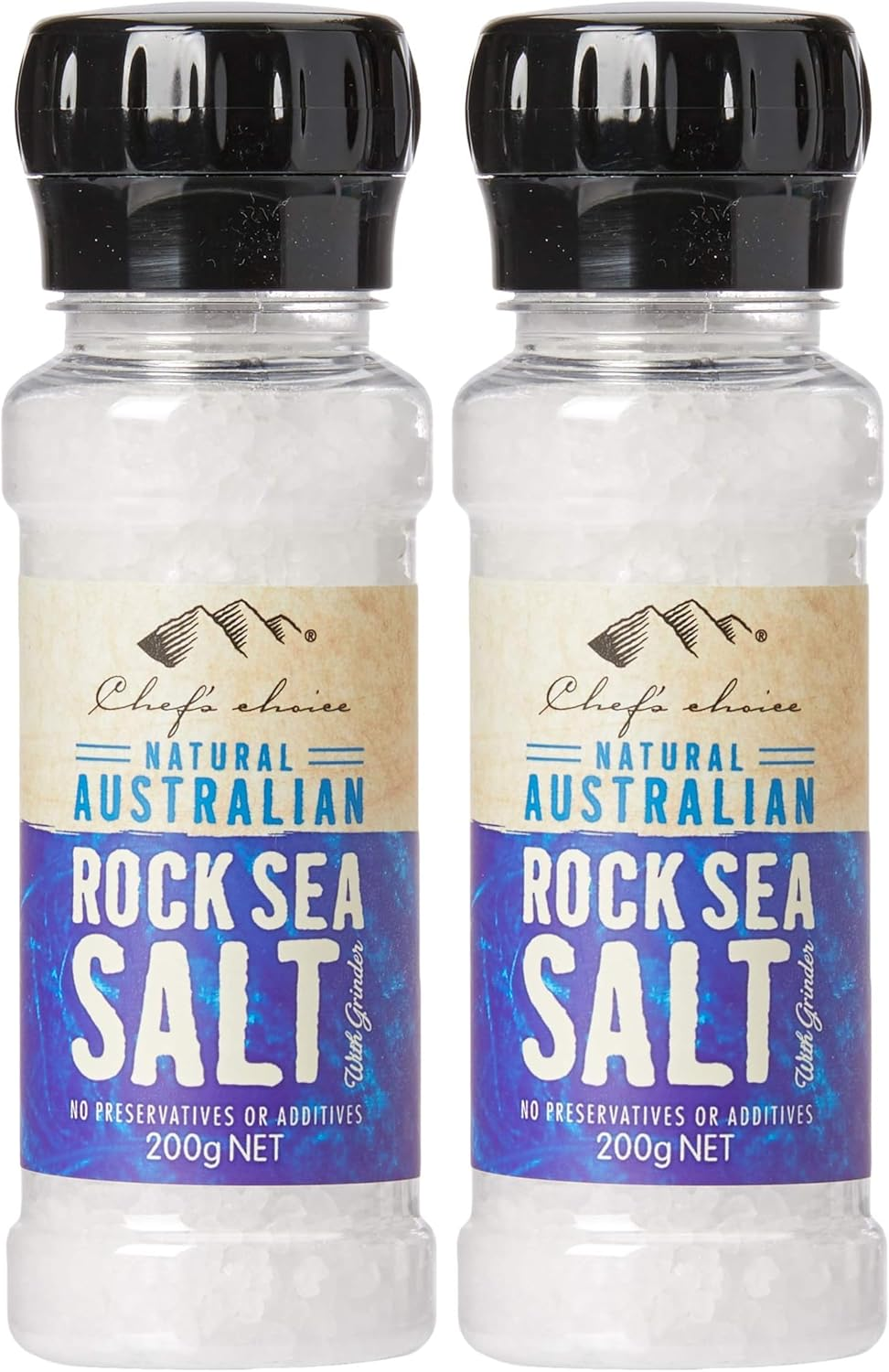 Chef'S Choice Australian White Rock Sea Salt Grinder 200G image number 1