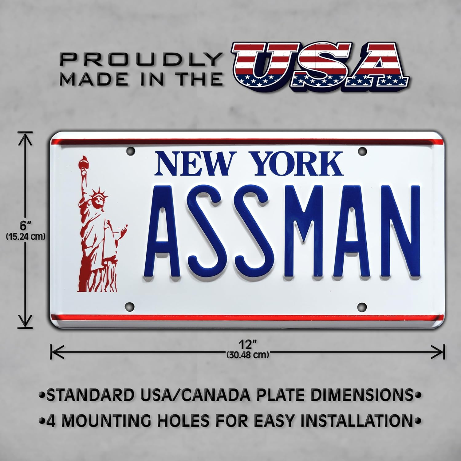 Cosmo Kramer | ASSMAN | Metal Stamped License Plate image number 2