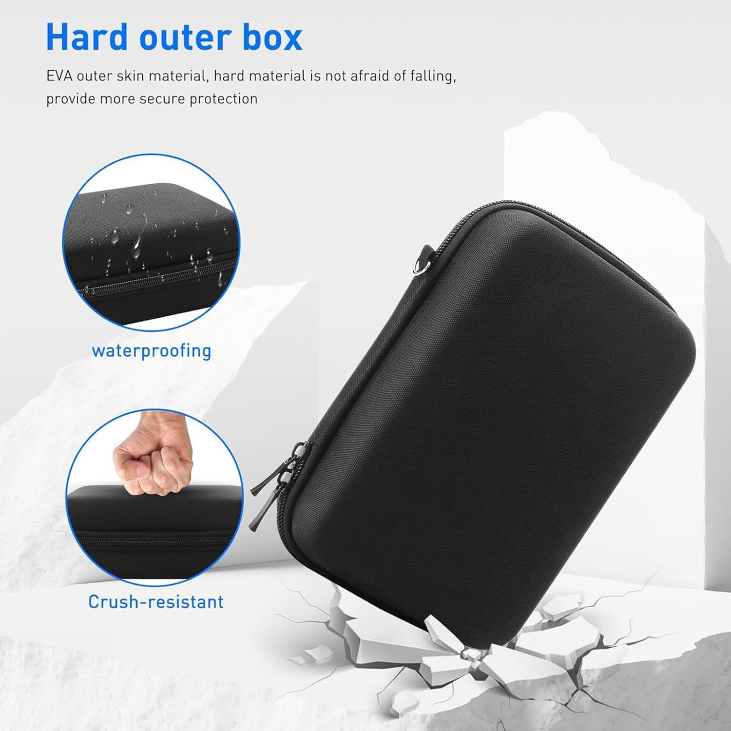 80 Slots Game Case Compatible with Nintendo Switch PS Vita Games, Protective Carrying Case Fits for Switch OLED, PSP Games Storage,Sd Cards, Game Cartridge Holders Hard Shell Travel Storage Case,Black image number 6