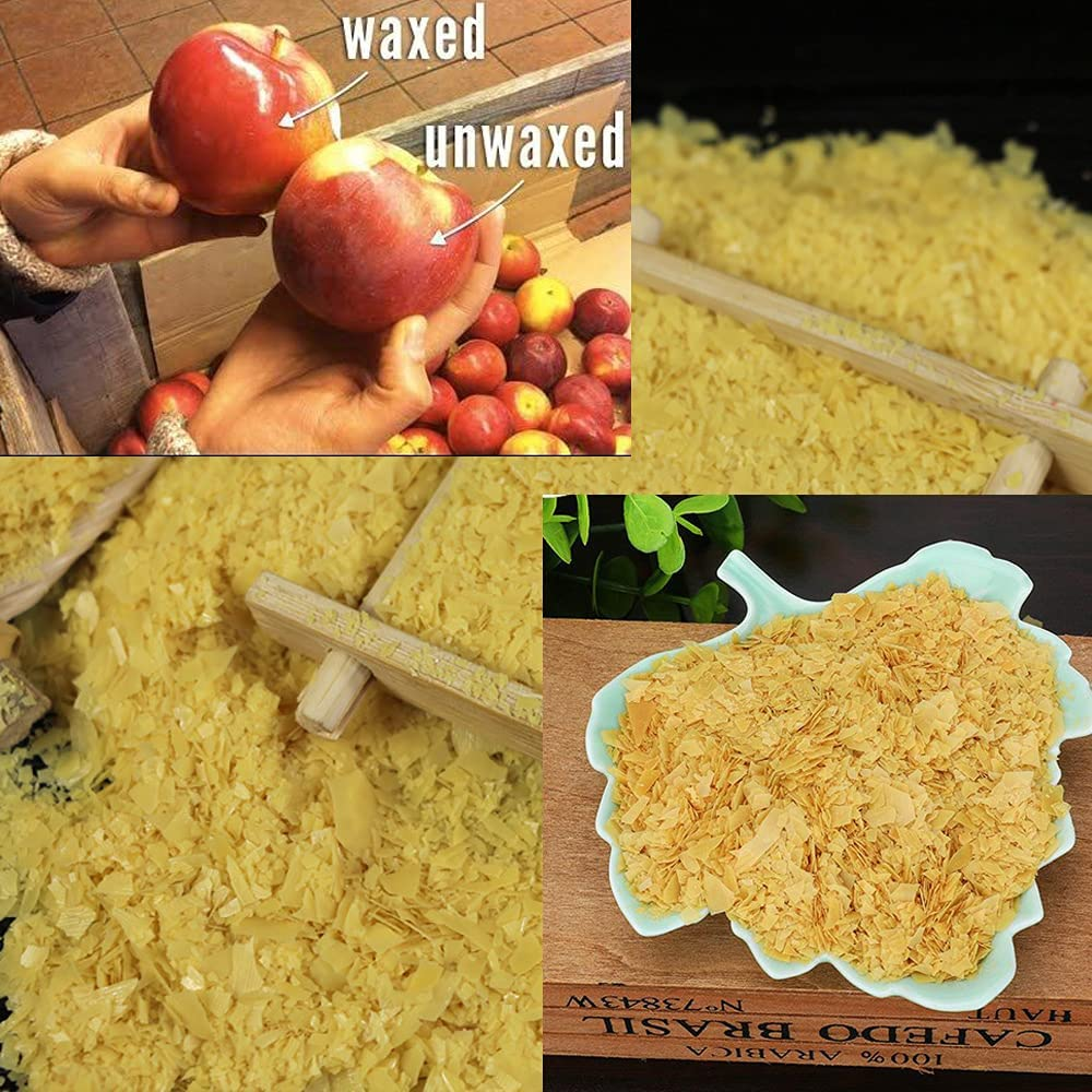 Tooget Carnauba Wax Flakes, Natural Multipurpose Wax Bulk for Craft DIY, Candle Making, Wood Polishing - 16 OZ image number 6