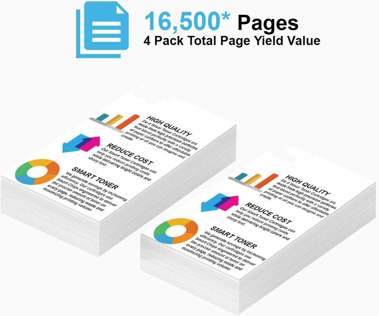 2 Pack TN-443 TN443 Toner Compatible with Brother HL-L8260CDW HL-L8360CDW MFC-L8690CDW MFC L8900CDW (2BK) image number 3