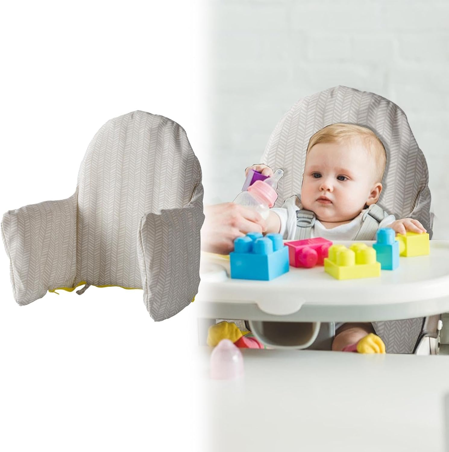 High Chair Insert | High Chair Cushion Insert | High Chair Insert, Washable High Chair Insert, High Chair Cushion, High Chair Liner, Reversible High Chair Insert, High Chair Seat image number 4