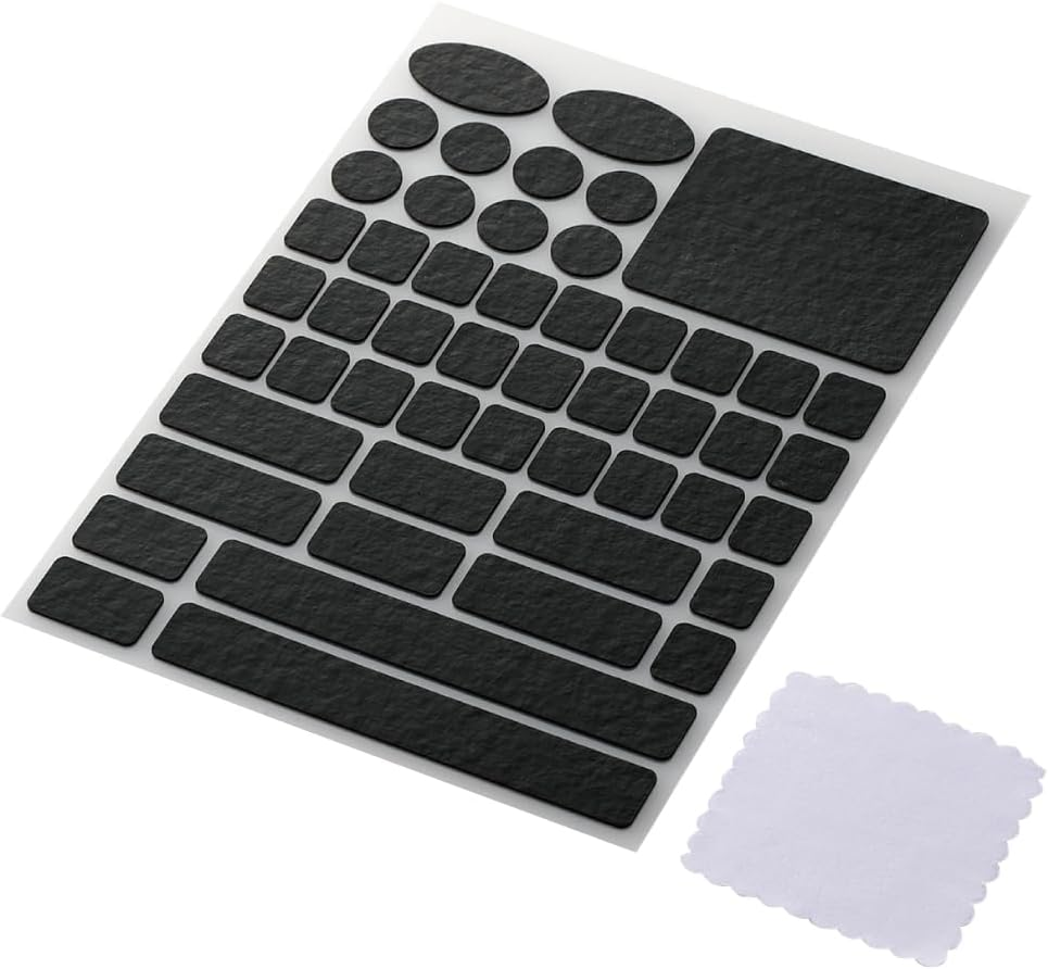 Elecom V Custom GWVG600EV510BK Mouse Grip Tape Gaming Mouse M-VM510/VM610 Anti-Slip Anti-Slip Ultra Thin Sheet 0.02 Inch (0.6 Mm) Black image number 3