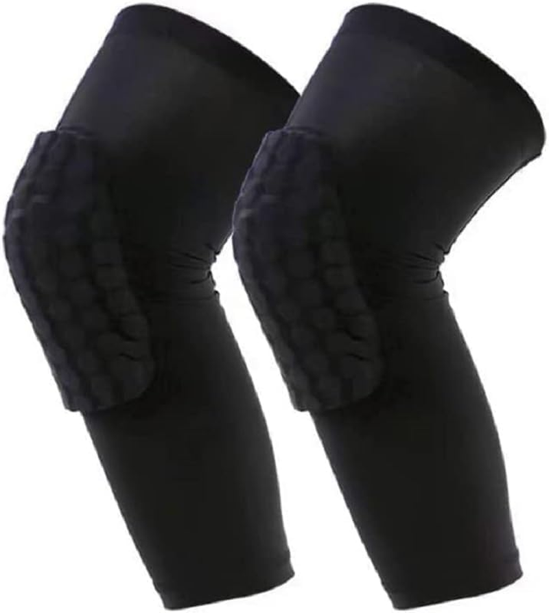 Children Knee Support Protector Cover,Kids Sun Protection Long Sleeves Sponge Knee Brace Pad,Cooling High Elasticity Leg Sleeves Non-Slip Breathable (Black, S) image number 4