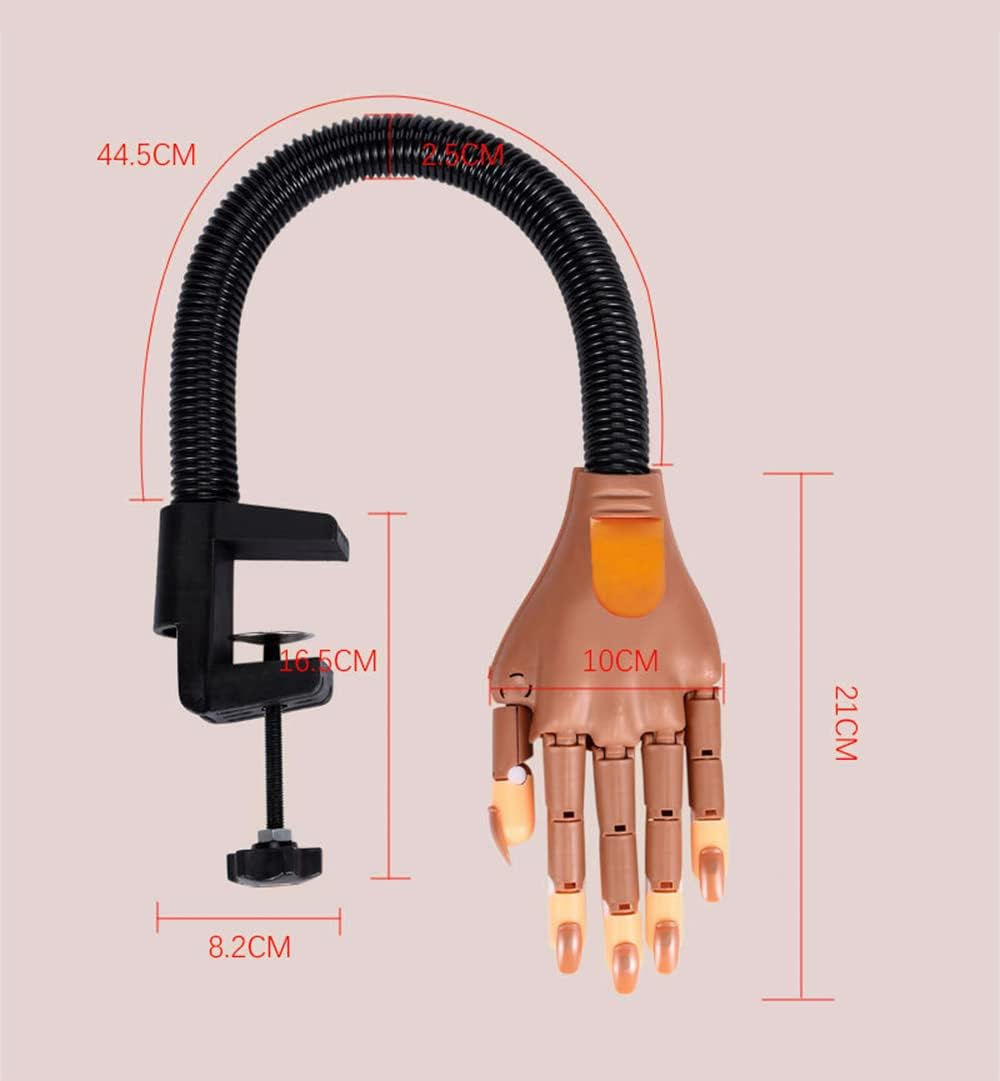 Nail Design Practice Hands, Finger Training, Flexible and Adjustable Hand Training, with 400 Fake Nails image number 2