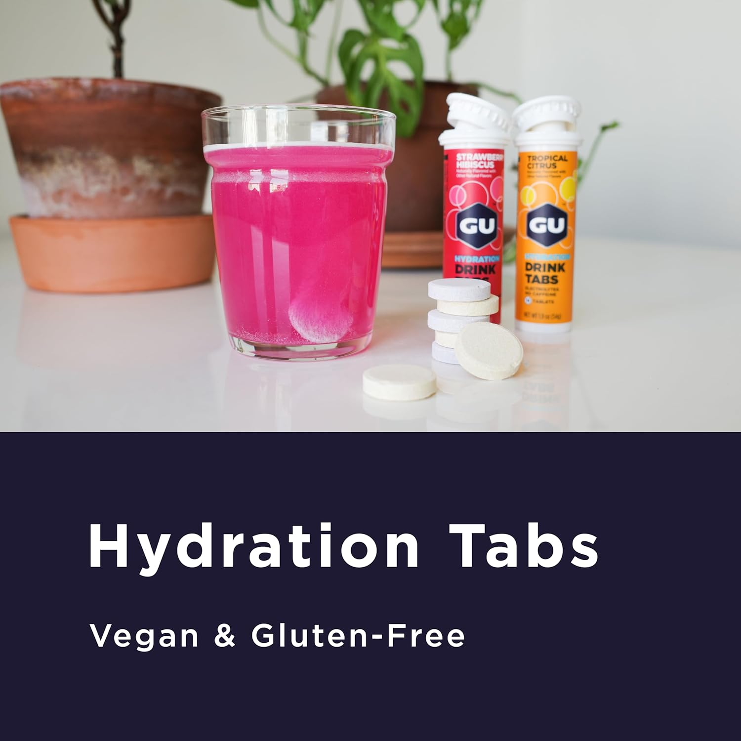 GU Energy Hydration Electrolyte Drink Tablets, Tri-Berry, 8-Count image number 3