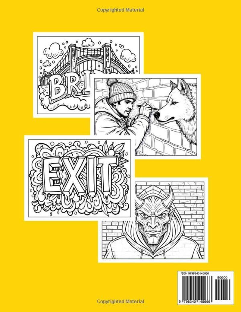 Graffiti Coloring Book for Adults and Teens